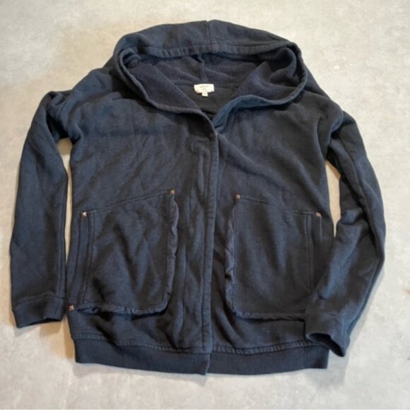 Aritzia Wilfred Rousseau Zip Up Slouchy Oversized Hoodie Gray small - Picture 1 of 7